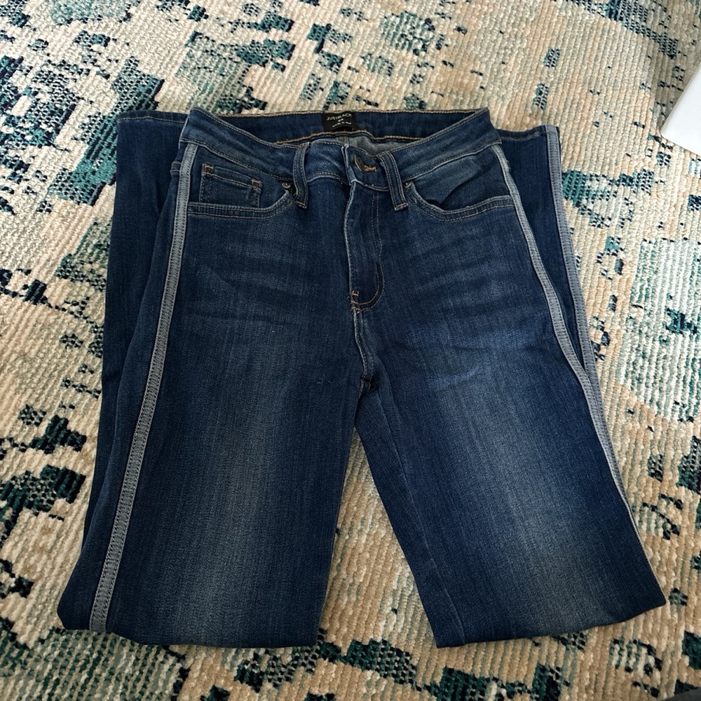 Just Black jeans with denim side stripe
